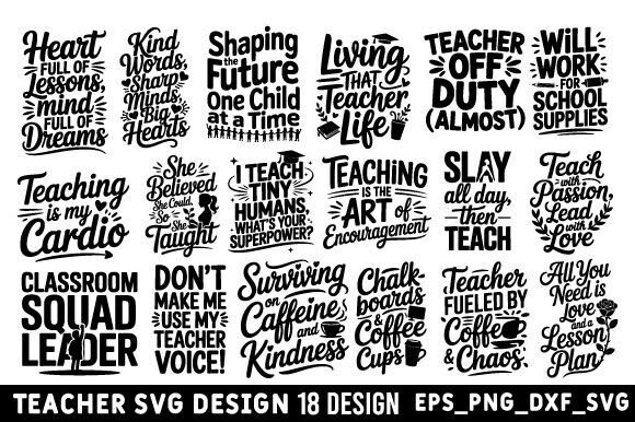 A Designer's Take on the Teacher SVG Design Bundle