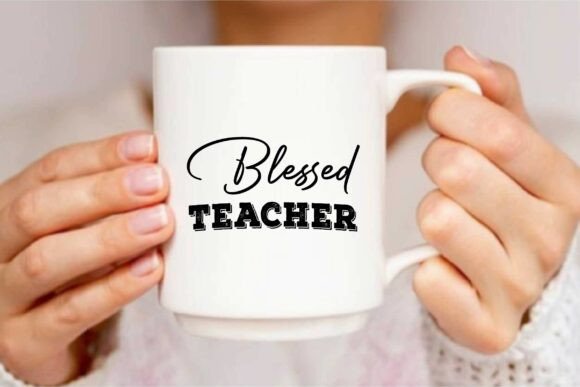 Blessed Teacher: A Heartfelt SVG Design for Embroidered Gifts