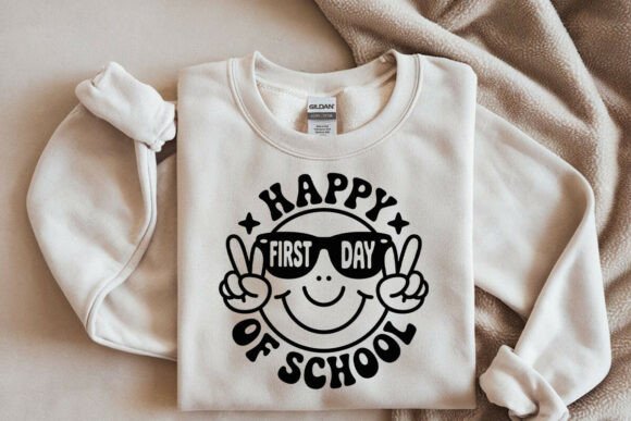 Evaluating a Smiley Face First Day of School Embroidery Design