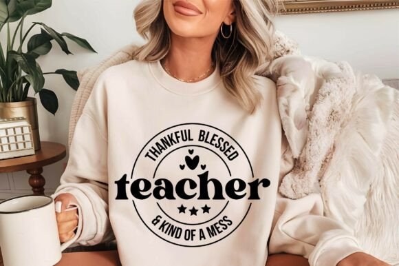 Evaluating the Thankful Blessed Teacher Embroidery Design