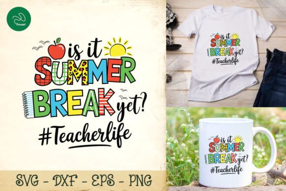 Is Summer Break Yet? A Teacher's Favorite Embroidery Design