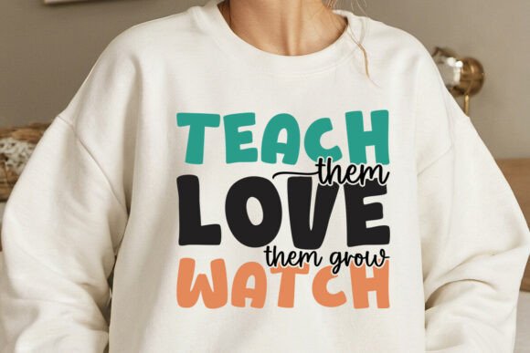 Teach Them Love Them: A Timeless Teacher Embroidery Design