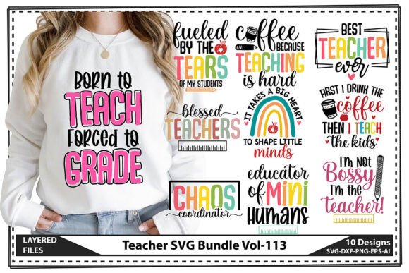 Teacher SVG Bundle Vol-113: A Designer's On-Hoop Evaluation